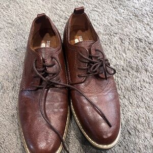 Derby Lace-Up Boys Dress Shoes in Brown